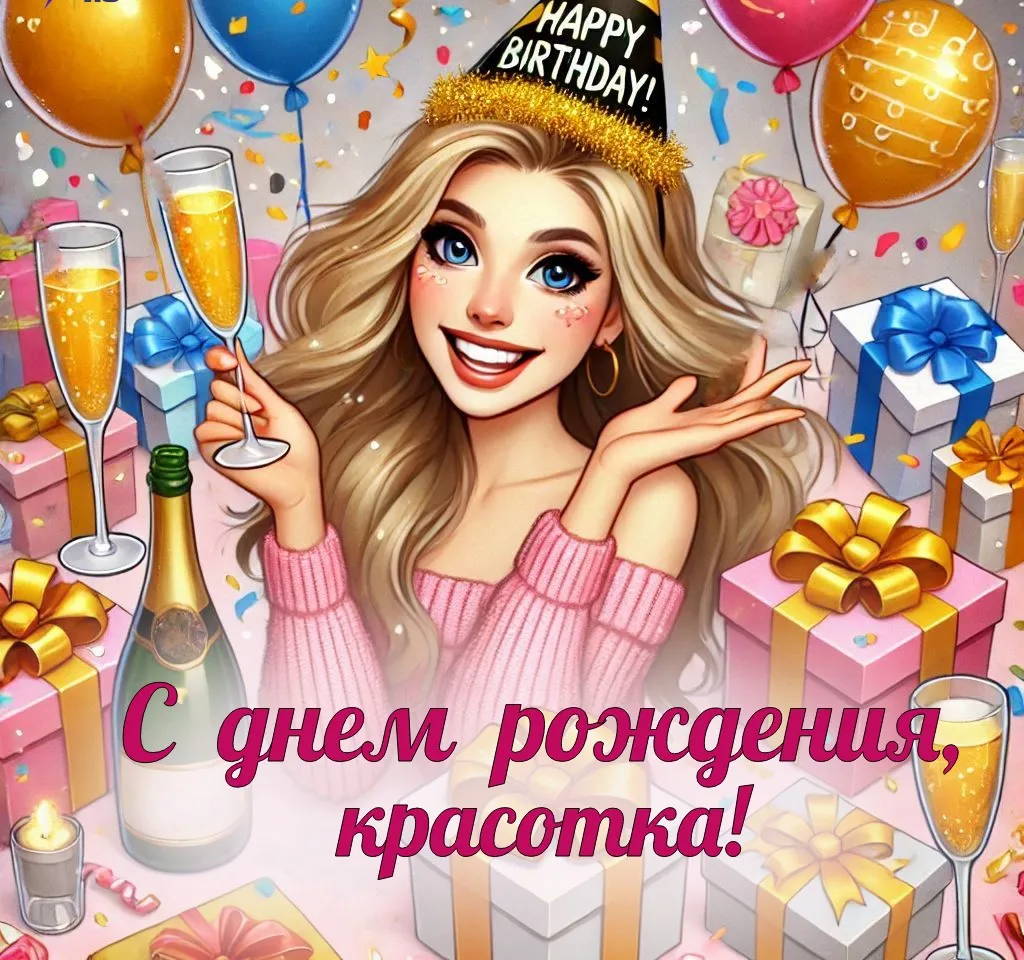 стильные открытки с днем рождения женщине